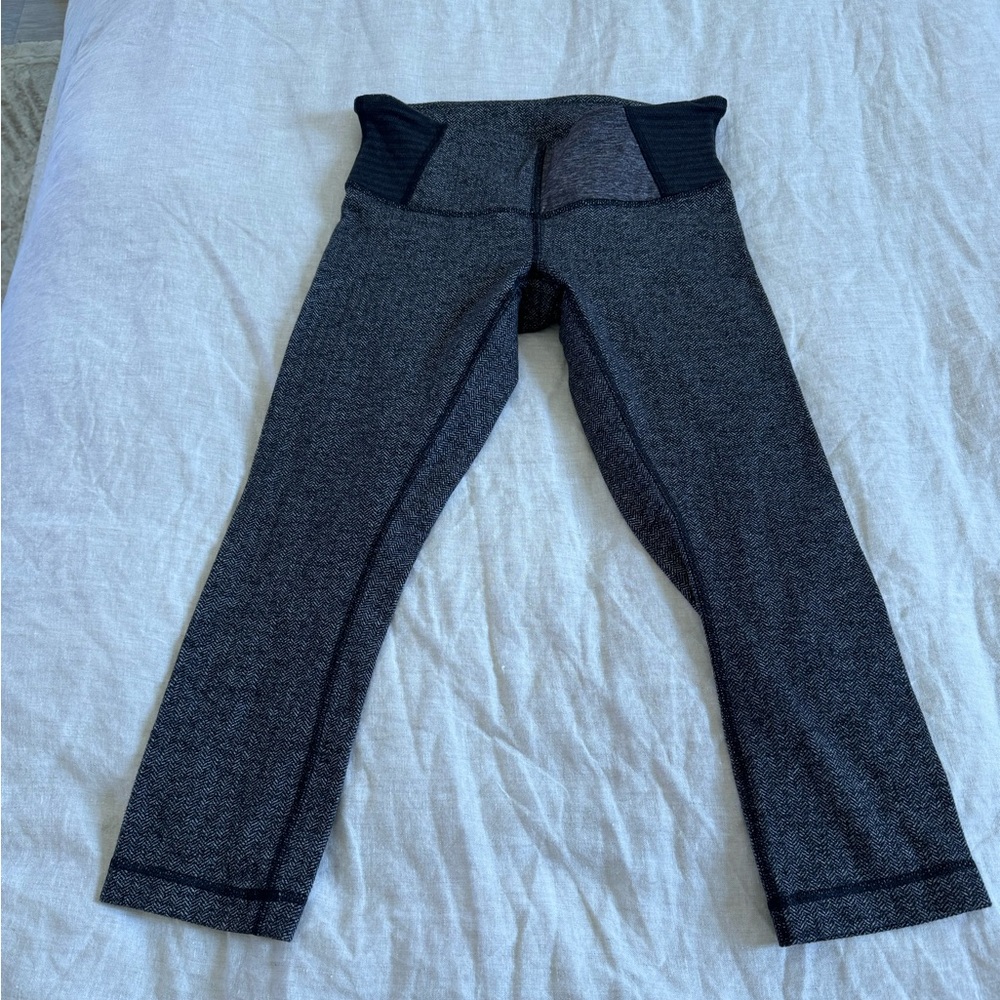 NWOT Lululemon Wunder Under Herringbone Capris